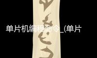 单片机编程命令_(单片机编程命令是什么) 