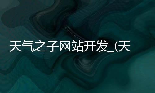 天气之子网站开发_(天气之子的网站怎样进入主页)